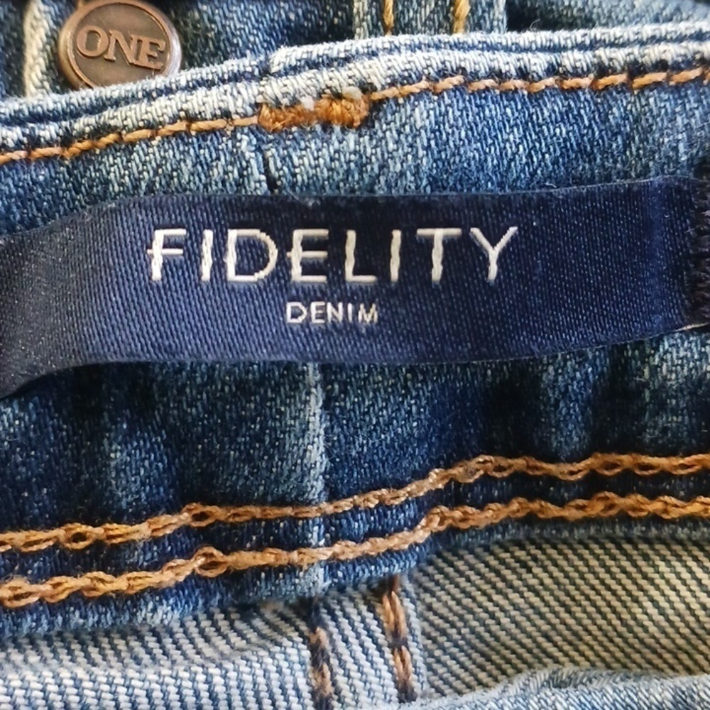 Fidelity Denim Mila Crop 9 Year Aged, Mid Rise Skinny Jeans, Size 31 - Picture 12 of 16